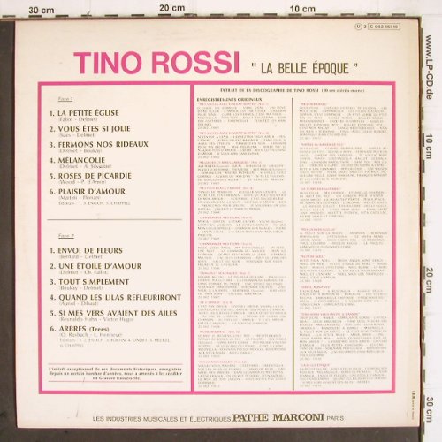 Rossi,Tino: La Belle Epoque, Columbia(C 062-15619), F, 1978 - LP - V453 - 7,50 Euro