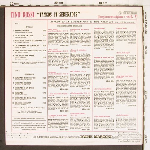 Rossi,Tino: Tangos et Serenades, Vol.7, Columbia(C 062-15607), F,woc,  - LP - V460 - 9,00 Euro