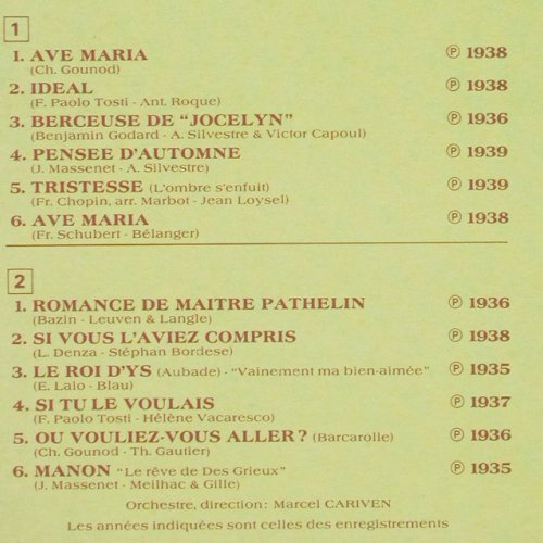 Rossi,Tino: Airs et melodies Classiques,vol.3, Columbia(C 062-15603), F, 1978 - LP - V462 - 9,00 Euro