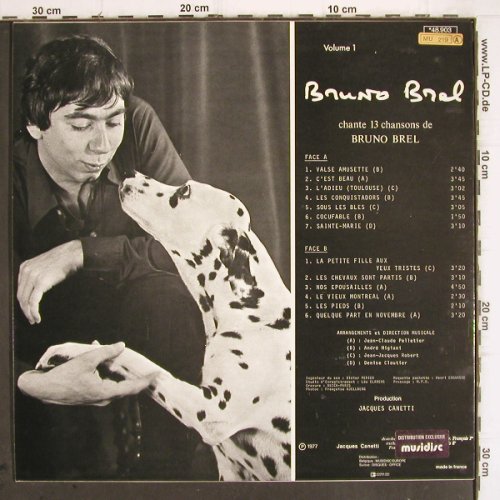 Brel,Bruno: ...c'est beau !, Vol.1, Publicis-Musique (48.903), F, 1977 Typ: LP Best.-Nr.: V475 Preis: 7,50 Euro