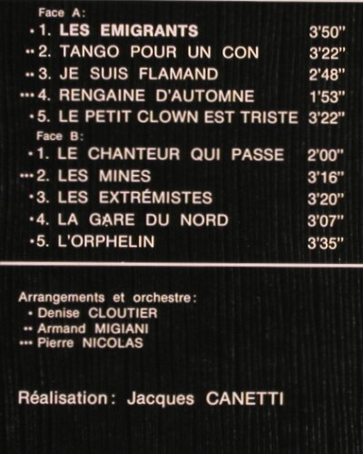 Brel,Bruno: Volume No.2, Jacques Canetti (48.882), F, 1978 Typ: LP Best.-Nr.: V477 Preis: 7,50 Euro