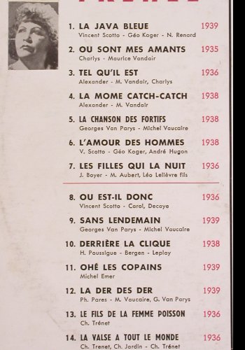 Frehel: Les Belles Annees du Music-Hall, Columbia (CTX 40.362), F, stoc, 1966 Typ: LP Best.-Nr.: V480 Preis: 9,00 Euro
