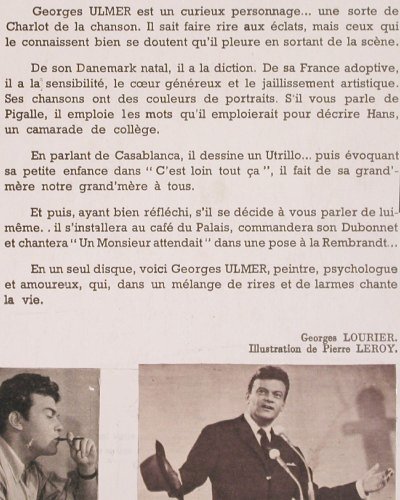 Ulmer,Georges: Same ( Quand allons.nous marier), Columbia(33 FS 1012), F, stoc, 1954 - 10inch - V532 - 9,00 Euro