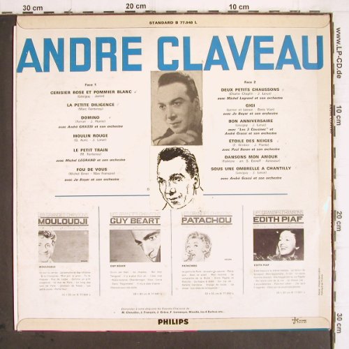 Claveau,Andre: Les Grandes Chansons, m-/vg+, Philips (B 77.948), F, stoc, 1966 Typ: LP Best.-Nr.: V535 Preis: 7,50 Euro