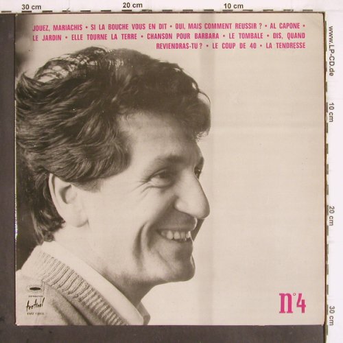 Mouloudji: No.4, vg+/m-, Disques Mouloudji(EMZ 13612), F,  - LP - V585 - 5,00 Euro