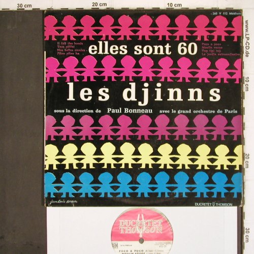 Les Djinns: elles sont 60 - Paul Bonneau Orch., Ducretet Thomson (260 V 112), F,vg+/vg+, 1960 Typ: 10" Best.-Nr.: V633 Preis: 5,00 Euro
