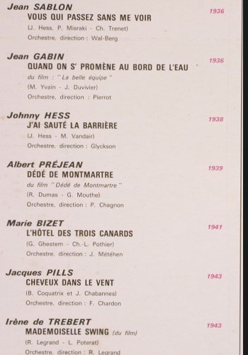 V.A.Du Caf'conc' au Music-Hall: Retrospective 1936-1950, Pathe(C 054-15296), F,  - LP - V635 - 9,00 Euro