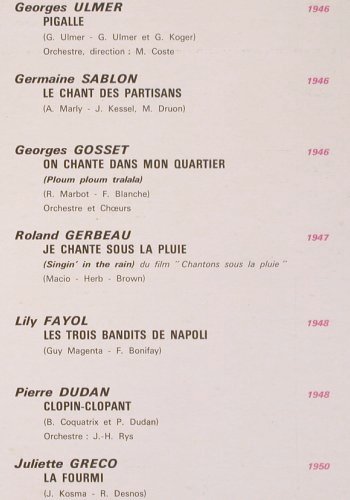V.A.Du Caf'conc' au Music-Hall: Retrospective 1936-1950, Pathe(C 054-15296), F,  - LP - V635 - 9,00 Euro
