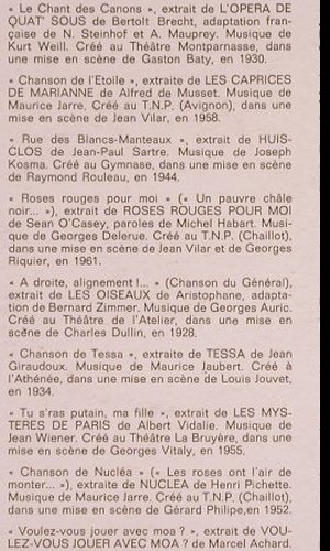 Marc et Andre: Chansons pour le Theatre, Disques Ades(16.025), F,  - LP - V705 - 7,50 Euro
