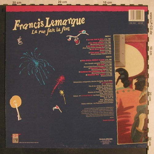 Lemarque,Francis: La Rue Fait la Fete, EPM(FDD 1023), F, 1988 - LP - X1159 - 12,50 Euro