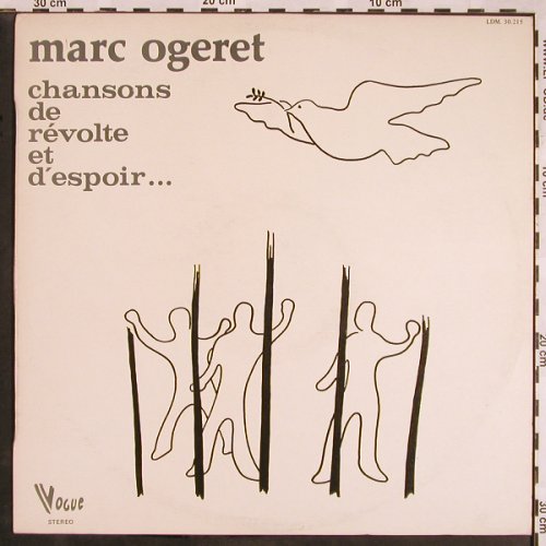 Ogeret,Marc: Chansons de révolte et d'espoir.., Vogue(LDM 30.215), F, 1973 - LP - X1237 - 9,00 Euro