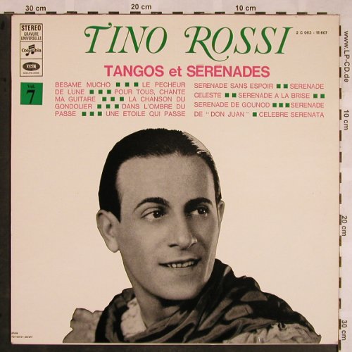 Rossi,Tino: Tangos et Serenades, Vol.7, Columbia(C 062-15607), F,woc,  - LP - X1273 - 7,50 Euro