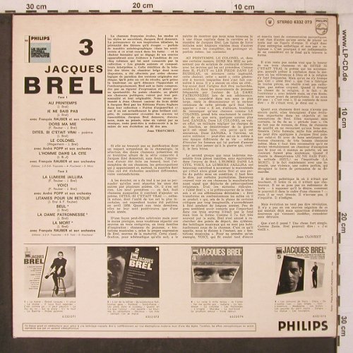 Brel,Jacques: No.3, Philips (6332 073), F Typ: LP Best.-Nr.: X7248 Preis: 7,50 Euro