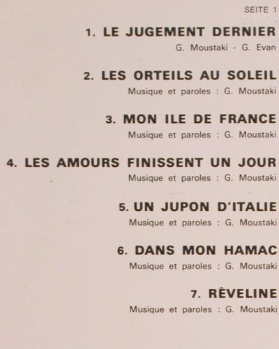 Moustaki,Georges: Prelude, EMI(C 062-10 400), D, 1970 - LP - X8323 - 9,00 Euro
