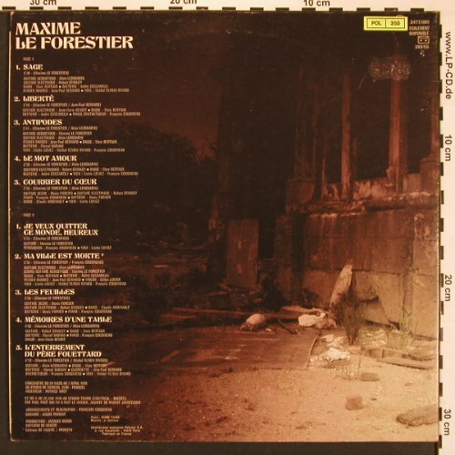 Le Forestier,Maxime: No.5, Foc, Polydor(2473 089), F, 1978 - LP - X8342 - 7,50 Euro