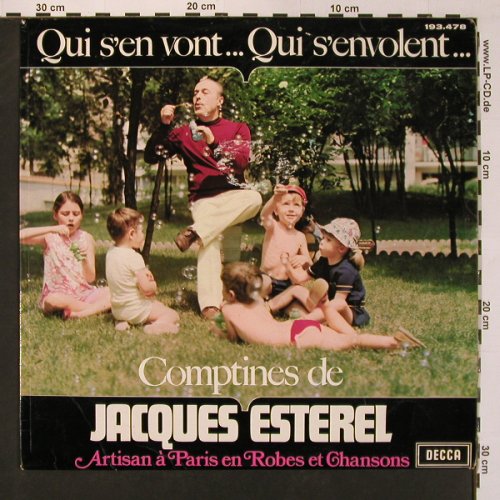 Esterel,Jacques: Qui s'en vont..Qui s'envolent..., Decca (193.478), F,vg+/vg+, 1969 Typ: LP Best.-Nr.: X8856 Preis: 7,50 Euro