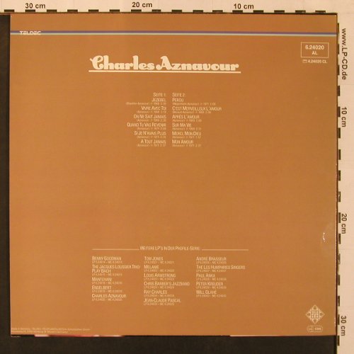 Aznavour,Charles: Profile, Telefunken (6.24020 AL), D, 1977 Typ: LP Best.-Nr.: X9138 Preis: 7,50 Euro