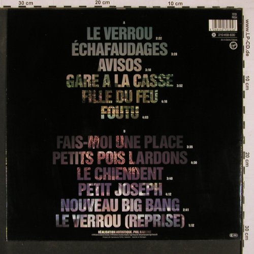 Clerc,Julien: Fais Moi Une Place, Virgin (210 458-630), D, 1990 Typ: LP Best.-Nr.: Y1378 Preis: 6,00 Euro