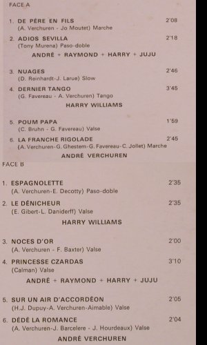 La Famille Verchuren: Raymond/Andre/Harry/Andre jr,'JuJu', Musidisc (30 CV 1261), F Typ: LP Best.-Nr.: Y1931 Preis: 6,00 Euro