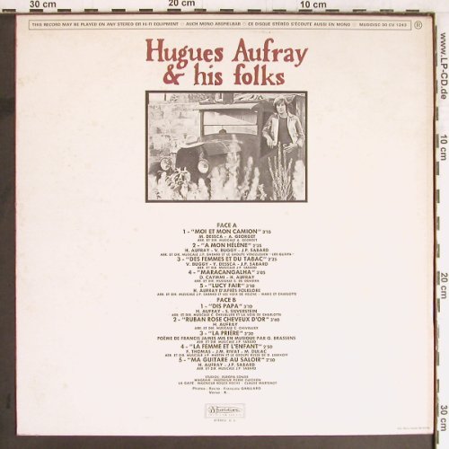 Aufray,Hugues & his Folks: Same, Musidisc (30 CV 1243), F Typ: LP Best.-Nr.: Y2751 Preis: 7,50 Euro