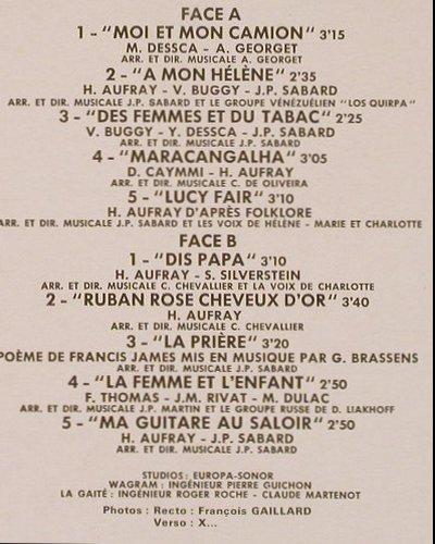 Aufray,Hugues & his Folks: Same, Musidisc (30 CV 1243), F Typ: LP Best.-Nr.: Y2751 Preis: 7,50 Euro