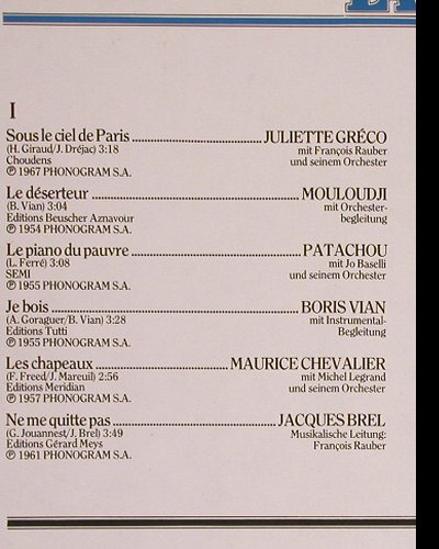 V.A.Edition La Chanson: Greco...Montand, 12Tr., m-/vg+, Philips(6830 328), D,  - LP - Y3136 - 5,00 Euro