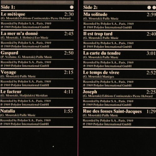 Moustaki,Georges: The Story Of ,Foc (1971), Polydor, Ri(2664 390), D,  - 2LP - Y3239 - 7,50 Euro