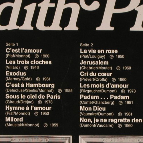 Piaf,Edith: Starportrait, Columbia(C 054-14 264), D, Mono,  - LP - Y3556 - 7,50 Euro