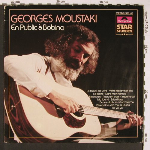 Moustaki,Georges: En Public a Bobino, Polydor(2485 146), D, Ri,  - LP - Y370 - 6,00 Euro
