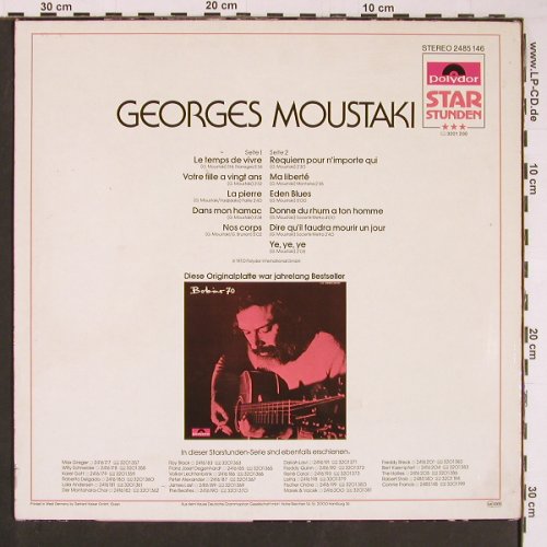 Moustaki,Georges: En Public a Bobino, Polydor(2485 146), D, Ri,  - LP - Y370 - 6,00 Euro
