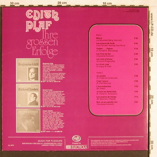 Piaf,Edith: Ihre Grossen Erfolge, Mono, MFP(1M 048-12 923), D, Ri,  - LP - Y4551 - 5,00 Euro