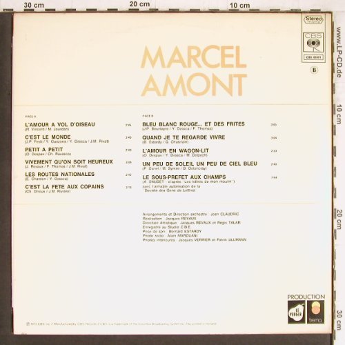 Amont,Marcel: Same, Foc, CBS (S 65 361), NL, 1973 Typ: LP Best.-Nr.: Y4700 Preis: 7,50 Euro