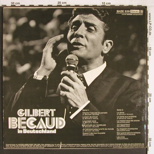 Becaud,Gilbert: in Deutschland, HörZu (SHZE 329), D, 1971 Typ: LP Best.-Nr.: Y4704 Preis: 7,50 Euro
