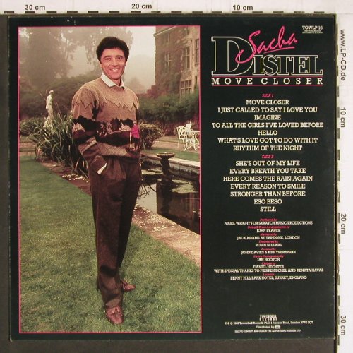 Distel,Sascha: Move Closer (sung in english), Towerbell (TOWLP 16), UK, 1985 Typ: LP Best.-Nr.: Y4778 Preis: 6,00 Euro