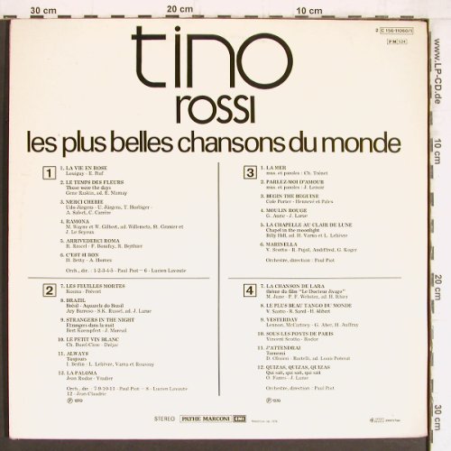 Rossi,Tino: Les plus belles Chansons duMonde'70, Columbia(C 156-11060/1 X), F, Foc, 1978 - 2LP - Y4912 - 7,50 Euro