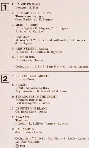 Rossi,Tino: Les plus belles Chansons duMonde'70, Columbia(C 156-11060/1 X), F, Foc, 1978 - 2LP - Y4912 - 7,50 Euro