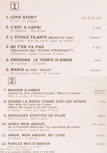 Rossi,Tino: Histoires D'Amour, Columbia(C 062-11535), F,  - LP - Y4975 - 7,50 Euro