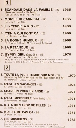 Distel,Sascha: Le Disque de'Or, Foc, Columbia/EMI (C 066-16057), F, 1975 Typ: LP Best.-Nr.: Y5060 Preis: 7,50 Euro