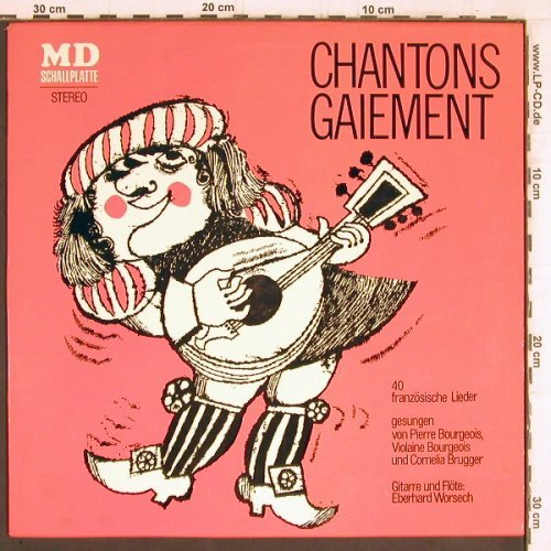 V.A.Chantons Gaiement: 40 Französiche Lieder, MD Schallplatte(Diesterweg 8160), D, 1975 - LP - Y5339 - 7,50 Euro