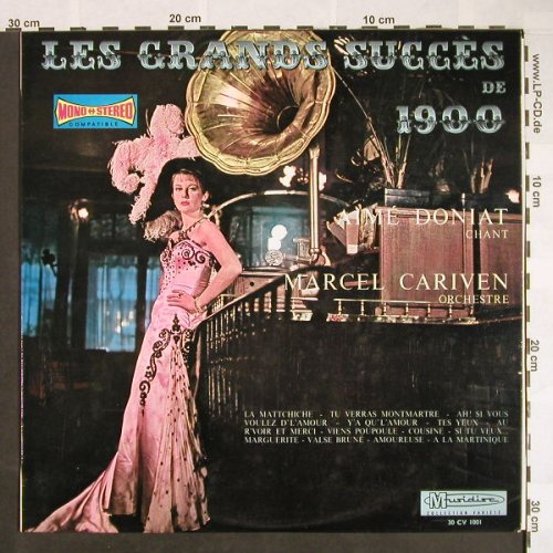 Cariven,Marcel / Aime Doniat chant: Les Grands Succes de 1900, Musidisc (30 CV 1001), F Typ: LP Best.-Nr.: Y5617 Preis: 7,50 Euro