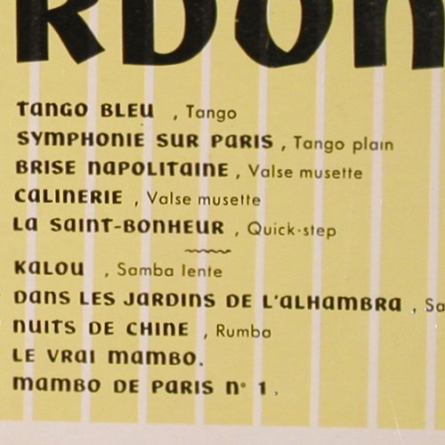 Gardoni,Fredo   et son Ensemble: Dancing-Musette, Pathe (33 AT 1022), F Typ: LP Best.-Nr.: Y5866 Preis: 9,00 Euro
