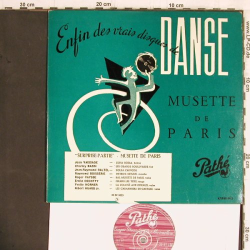 V.A.Musette de Paris: Jean Vaissade,Charley Bazin..., Pathe(33 ST 1003), F,  - 10inch - Y5867 - 9,00 Euro
