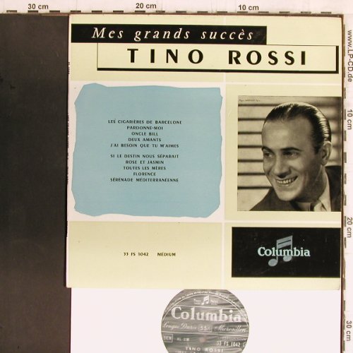 Rossi,Tino: Mes grands succs, vg+/m-, Columbia(33 FS 1042), F,  - 10inch - Y5871 - 9,00 Euro