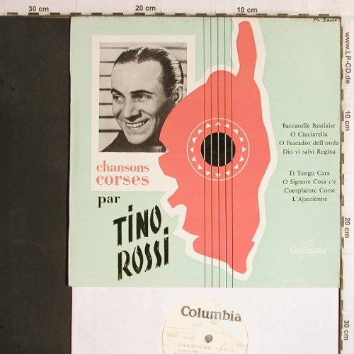 Rossi,Tino: Chansons corses par, vg+/m-, Columbia(FJ 503), F,  - 10inch - Y5872 - 7,50 Euro