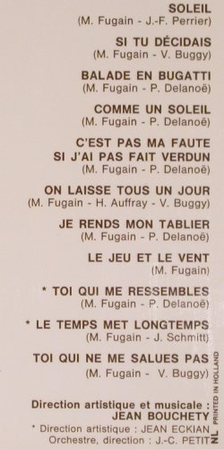 Fugain,Michel: Soleil, CBS (S 64274), NL, 1971 Typ: LP Best.-Nr.: Y6122 Preis: 9,00 Euro