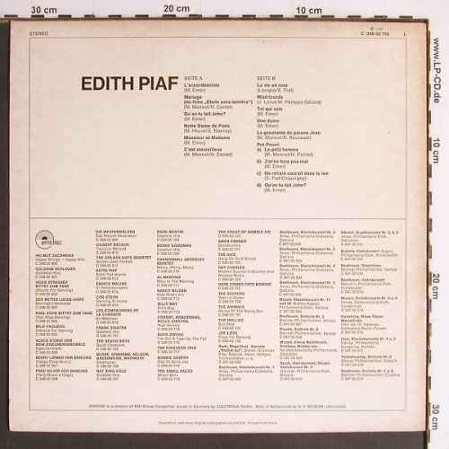 Piaf,Edith: Same (1957), Emidisc(C 048-50 750), D, Ri,  - LP - Y6920 - 7,50 Euro
