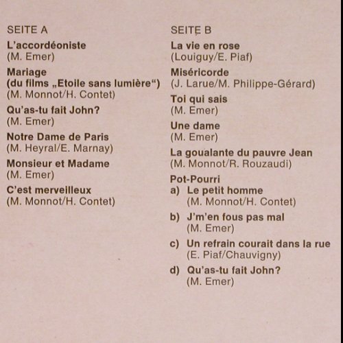 Piaf,Edith: Same (1957), Emidisc(C 048-50 750), D, Ri,  - LP - Y6920 - 7,50 Euro