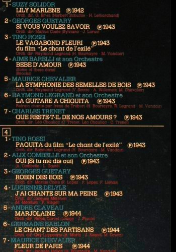 V.A.Francais Vous Chantiez 1939-44: Ray Ventura...Maurice Chevalier,Foc, Pathe(C 134-12609/10), F, Ri, 1978 - 2LP - Y7019 - 12,50 Euro