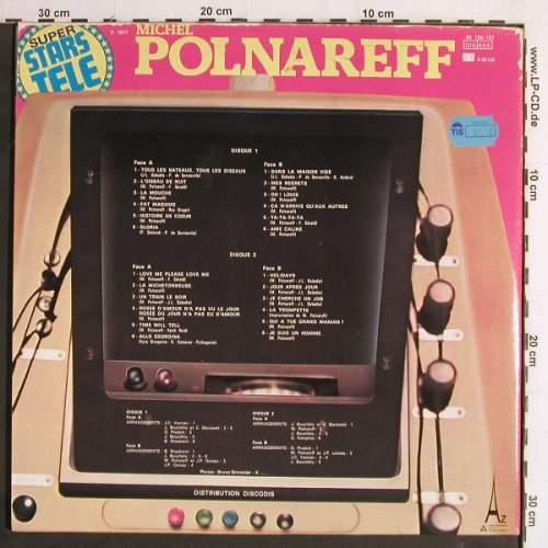 Polnareff,Michel: Super Stars Tele, Foc - Tous Les Ba, Disc'AZ(85 136/137-AZ), F, m-/vg+, 1977 - 2LP - Y7101 - 7,50 Euro