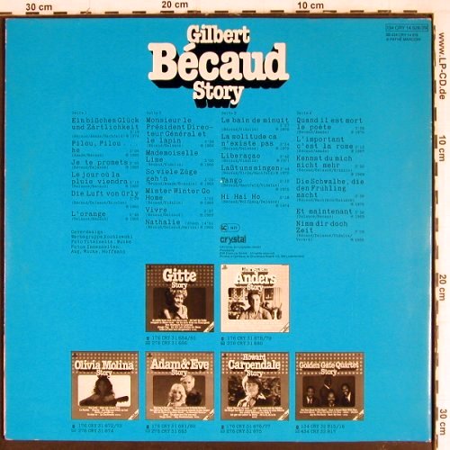 Becaud,Gilbert: Story, Foc, Crystal (134 CHY14528/29), D, Ri Typ: 2LP Best.-Nr.: Y7767 Preis: 7,50 Euro